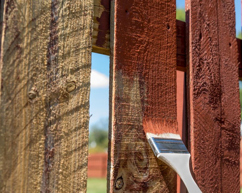 Fencing and gate painting