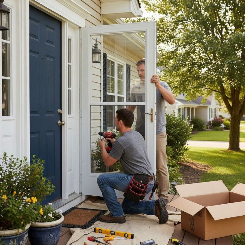 Storm Door Painting